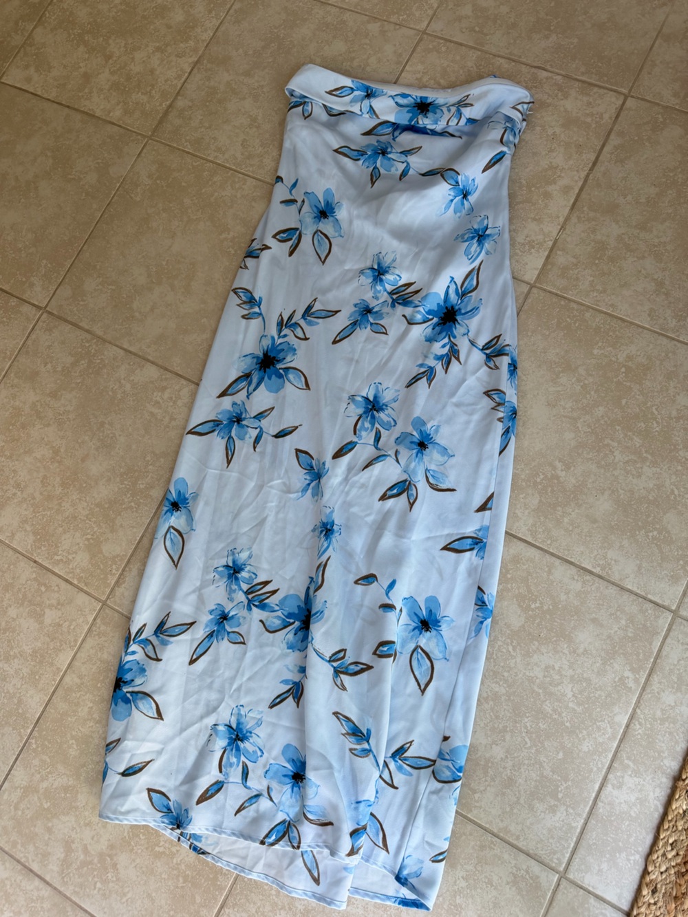 Wild Fable Floral Strapless Maxi Dress